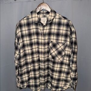 Billabong Plaid 100% Cotton NWT Grunge Flannel Lumberjack Hippie Indie Size L